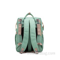 2022 New design folding mummy bag multifunction backpack bed out mother and baby bag diaper backpack